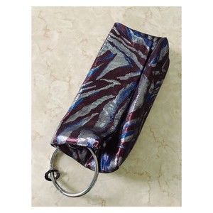 Vince Camuto Metallic Zebra Clutch Bag